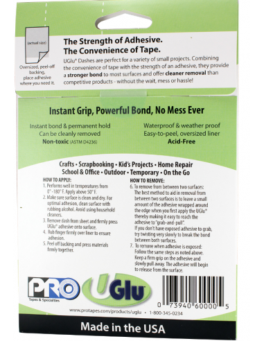UGLU DASHES   PRO TAPE   160 UNIDADES...
