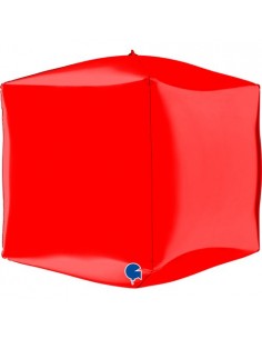 Globo 15" mylar Cubo 4D Gold