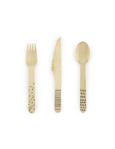 Set de cubiertos de madera...